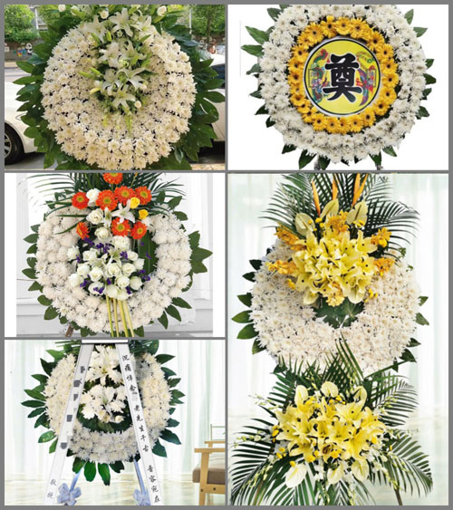 山东青岛黄岛区滨海街道山王村花圈速递